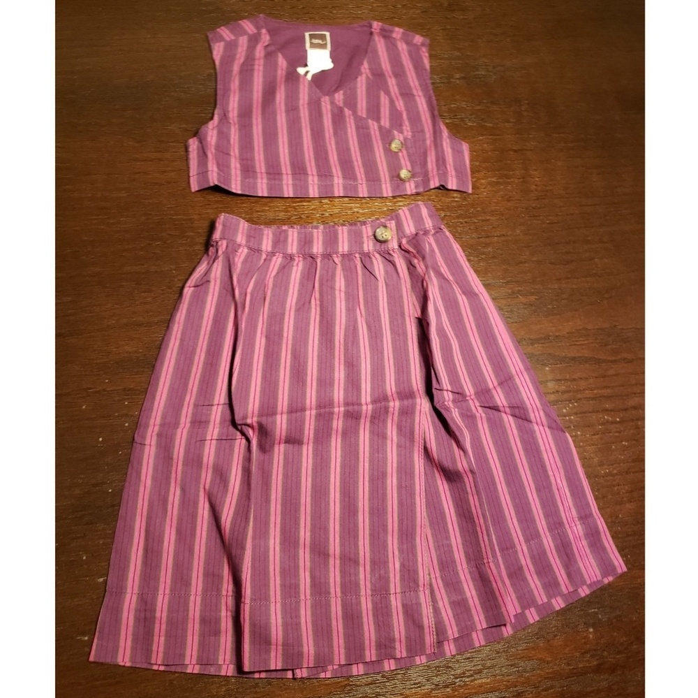 NWT Tea Collection vest and wrap skirt